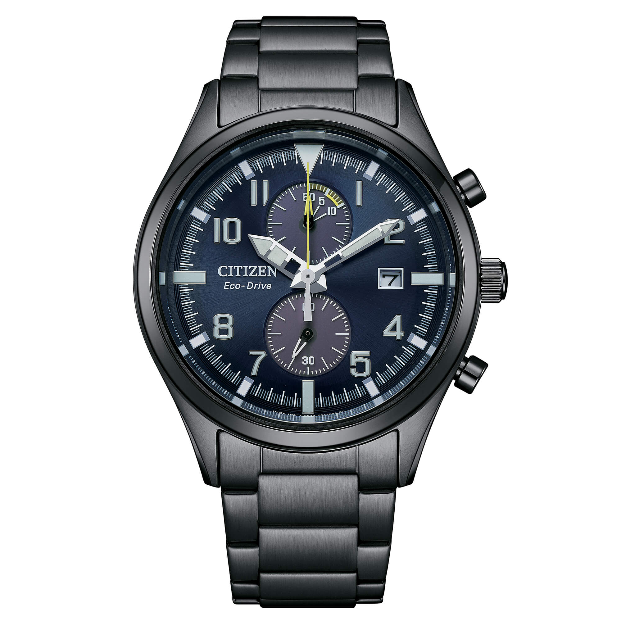 Orologio Uomo Citizen Eco Drive Cronografo Classic Acciaio PVD Nero CA7027-83L